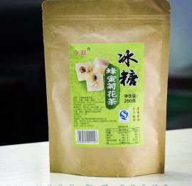 冰糖蜂蜜菊花厂家 批发 每袋250克190克每箱30袋 贴牌加工 OEM 微商 代理