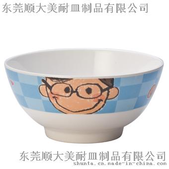 顺大100%美耐皿 一家人5“ 密胺圆形碗（爸爸） 仿瓷圆形碗 2020