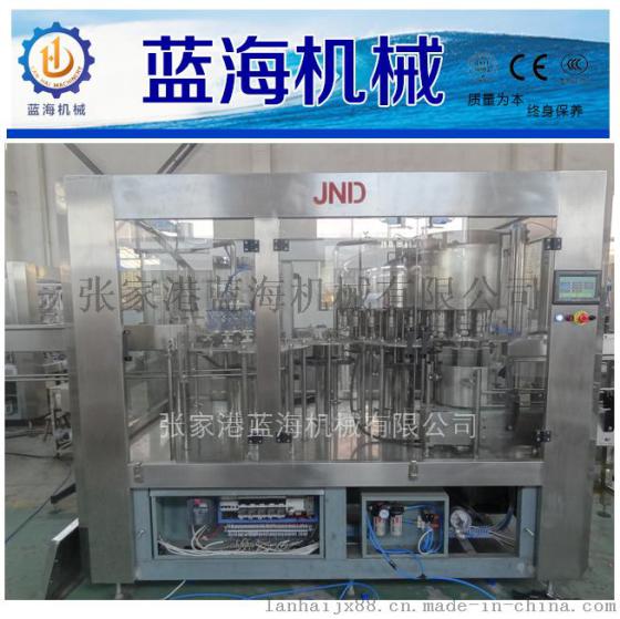 蓝海三合一矿泉水灌装机 矿泉水塑料瓶罐装设备生产线
