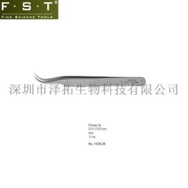 德国FST显微弯尖头精细镊11274-20