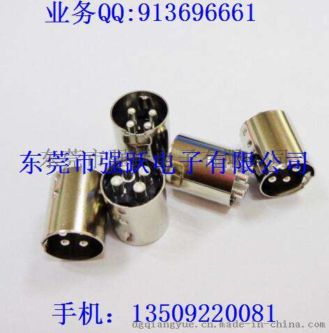 迷你中4PIN粗针，MINIDIN4PIN公头，电线电缆端子