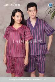 莱棉 厂家直销高档汗蒸服纯棉浴袍浴衣美容院酒店秋冬桑拿服足疗家居服