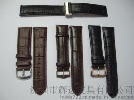 手表全真牛皮表带. 方鳄纹