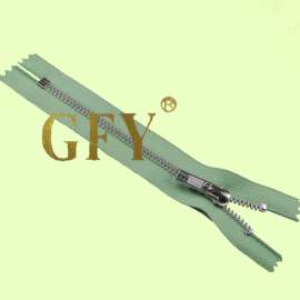 GFY A5-3型：5#方牙单、双拉金属拉链 高档箱包拉链 镀白铜金属拉链