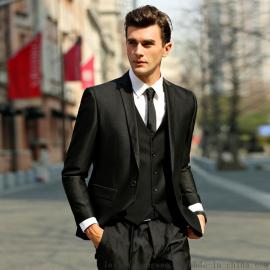 2016秋冬男士西服套装 商务结婚职业正装 男修身青年结婚晚礼服加工