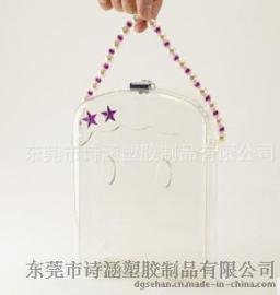 专业开发生产 高透明塑料手提盒 发饰化妆品包装专用 款式多样