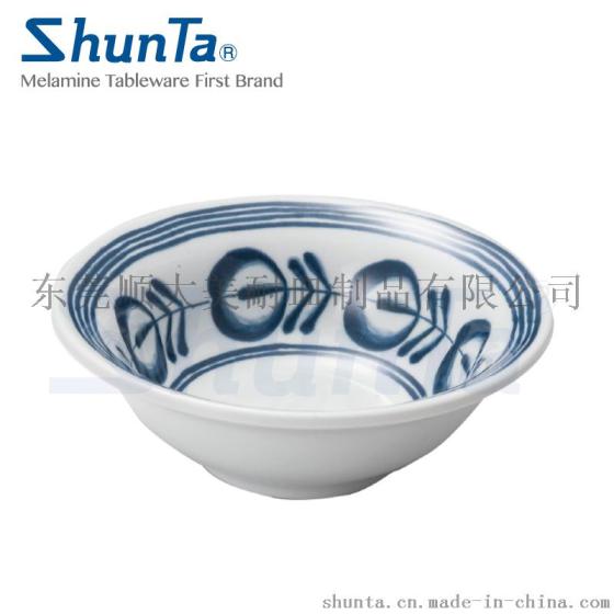 shunta唐草4.7寸圆碗 饭碗 密胺碗12139