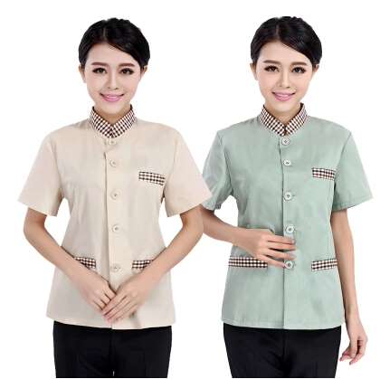 厂家直销宾馆客房保洁服夏装酒店保洁服短袖物业保洁服装夏装
