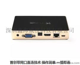 XYUNS-X5无线同屏双频2.4G+5G,无线有线连接安卓Miracast苹果Airplay镜像VGA+HDMI+AV+RJ45网口+光纤口