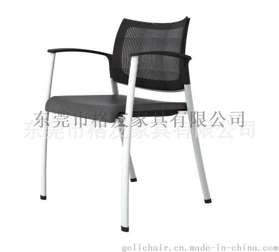 白色塑料洽谈椅，东莞四脚塑料椅厂家