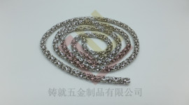 铸就批发】大量销售 饰品链条 铁链 铁皮链 钻石链 箱包服饰链