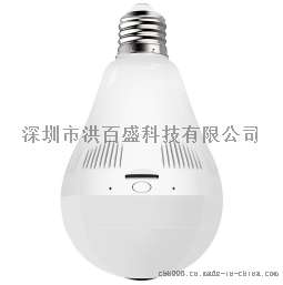 360度全景灯泡摄像头智能监控器无线wifi手机远程家用 130万