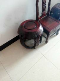 老红木鼓凳东阳鲁创红木家具定做，明清家具，花梨木古典家具