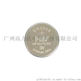 HW高力3V纽扣锂电池CR2025 挂卡5粒装 适用汽车遥控器电子秤计算