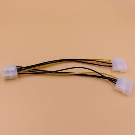 双大4Pin转8Pin显卡电源线 AWG18 557端子线 工厂热销质优价廉