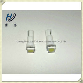 厂家直销 T5 1SMD 5050 白黄红绿蓝 12v指示灯 汽车LED仪表灯