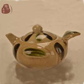长沙铜官窑陶瓷茶具传统釉下多彩仿古鸟茶壶茶杯 大师纯手工