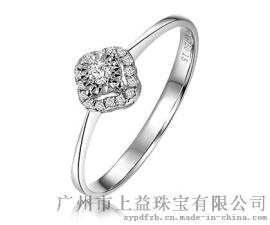 恒久戒指 18K金镶钻戒指