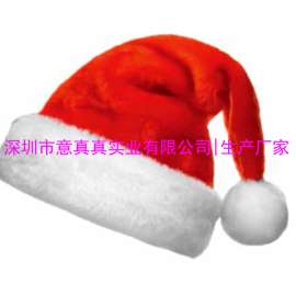 儿童圣诞帽定做 厂家来图定制长毛绒圣诞帽 优质儿童圣诞帽批发
