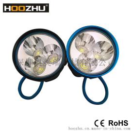 新品HOOZHU 鸿珠 D30潜水手电筒 防水100米