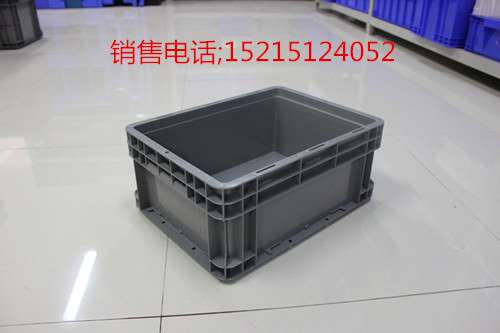塑胶EU塑料物流箱600*400*175周转便捷塑料周转箱