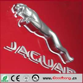 捷豹超跑俱乐部车标 捷豹电镀车标 亚克力贴膜汽车logo 不锈钢车标定制