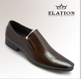 Elation FTH 858-6-B1棕色打蜡正装鞋