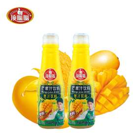 鲜榨芒果汁饮料500ml明星版圆瓶顶呱呱厂家直销批发供应招商加盟代理
