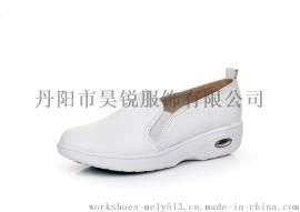 款号088 春秋白色真皮耐磨气垫底护士休闲鞋 尺码34~41码
