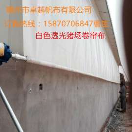 供应江西弋阳县猪场窗帘布 优质防水猪场卷帘布