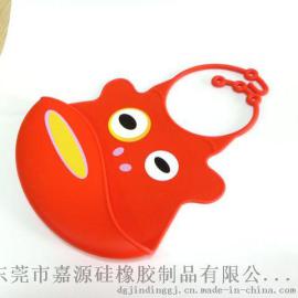硅胶口水兜 宝宝喂饭围兜