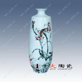 花瓶，陶瓷花瓶， 粉彩陶瓷花瓶