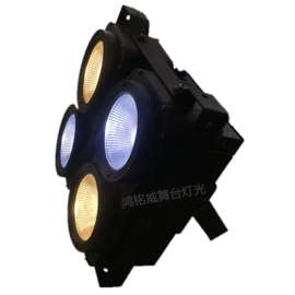 400W四眼观众灯，采用4颗100W二合一COB灯珠，高亮度面光灯