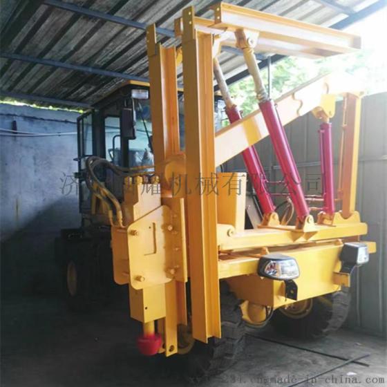 厂家现货供应 车载公路打桩机 高速孔机 打拔钻一体护栏打桩机公路护栏钻