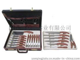 热销套刀 KP0125  优质不锈钢 PP柄  厨房套刀24件套  厨房用具