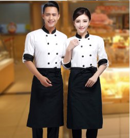 厨师服长袖 蛋糕店 面包房坊 西饼屋 裱花师 西点师工作服 男女