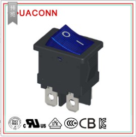 HUACONN/东莞华琴 供应精品翘板电源开关 船型开关  IO开关