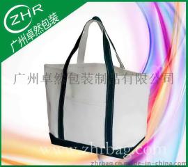 【卓然包装】肩带过底帆布袋 手提车到底购物袋 可印各类LOGO