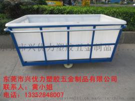 厂家直销：车间运输周转落布车，针织漂染厂用四轮周转手推车，河北织造染织推布车