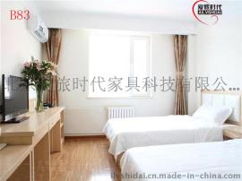 快捷酒店客房床用软包床头柜靠板床箱床架板式家具