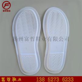 富哲鞋业扬州厂家冬季棉拖鞋底TPR纯色大底耐磨环保tpr鞋底定制