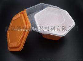 109 双层两格 一次性快餐盒 打包盒 炒饭盒 盖浇饭盒
