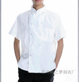 厂家直供厨师服 食品厂工作服