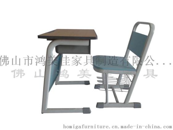 广东钢木学校家具工厂 批发定做木板学生课桌椅