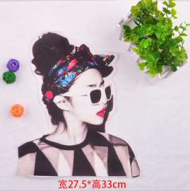 现货直销潮流服装烫画印花 布贴热升华环保烫画 印图免费拿样