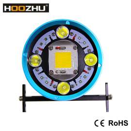 HOOZHU鸿珠 HV63便携式五色潜水补光灯上线 全网最大光通量12000流明 强光潜水手电 潜水灯