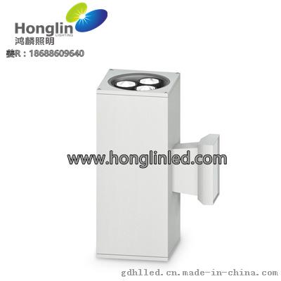6W双头方形户外壁灯