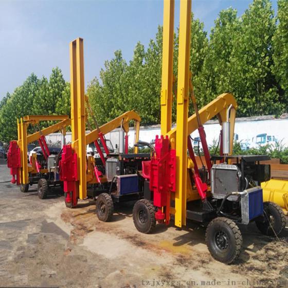 防撞护栏打桩机陕西厂家直销全液压公路打桩机