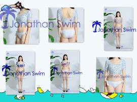 Jonathan Swim 分体泳衣印花蝴蝶结