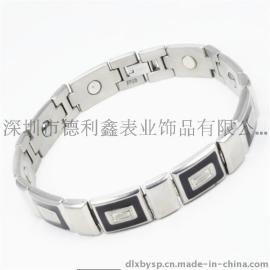 德利鑫 DLXZZ 烧青手链 抹黑抹油手链 韩版时尚抗疲劳防辐射手链 异国情调 纯钛手链 生产厂家